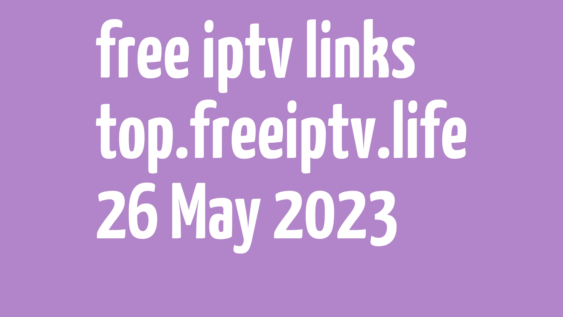 free iptv links 250523